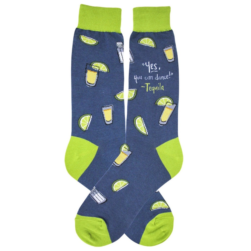 Men's Tequila Novelty Socks by Foot Traffic - Shoe Size: 7 - 12 (NWT)